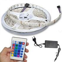 Fita De Led Rgb 5 Metros Natal Ornamentaçao Controle Wireless (ja80513) Fita De Led Rgb 5 Metros Natal Ornamentaçao Controle Wireless (ja80513)
