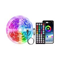 Fita De LED RGB Com Sincronização Musical, Controle Remoto USB, Lâmpada Flexível Para Decoração De