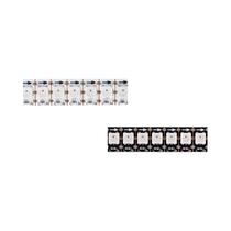 Fita De LED RGB WS2812B Com Controle IC DC5V IP65 À Prova d'Água Pixels Inteligentes PCB Preto E