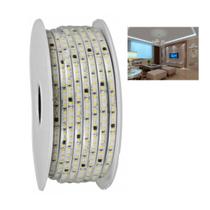 Fita de LED SMD 6500K 100 Metros 127V Fita Dupla Face Conector Perfil Gesso Sanca Iluminacao Ambiente Quarto Sala Recepçao Residencial Comercial