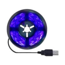 Fita De LED UV Roxa 5V 2835 SMD 395-405nm Flexível Luz Negra Para Detecção De Dinheiro Decoração De