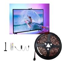Fita de Luz Led 50505 RGB, 3m, até 16 cores selecionáveis, com controle remoto, TV, computador, quarto, sala, decoração