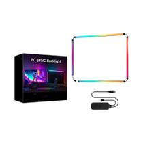 Fita De Luz LED RGB Para Monitor Com Sincronização De Cores Ambilight, Iluminação De Fundo Para PC Fita De Luz LED RGB Para Monitor Com Sincronização De Cores Ambilight, Iluminação De Fundo Para PC