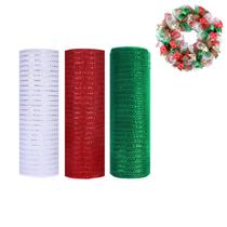 Fita de malha Deco JStNana 10 cm x 9 m para suprimentos para fabricação de grinaldas