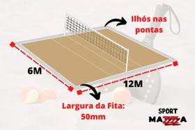 Fita De Marcação de Quadra 6x12 p/ Praia Ou Gramado + Fixadores