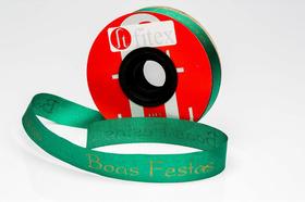 Fita de Natal 21mm - Fita Decorativa para Embalagens e Laços