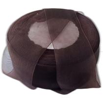 Fita de Organza Voal Premium 38mm Marrom Escuro Rolo 10m para Artesanato e Decoração OEM Fita de Organza Voal Premium 38mm Marrom Escuro Rolo 10m para Artesanato e Decoração OEM