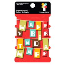 Fita de Papel Imaginisce Happy Birthday Flags (Bandeirinhas) com 92 cm - 002371