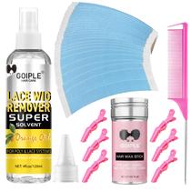 Fita de peruca de renda Goiple, dupla face, impermeável e conjunto de remoção