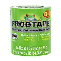 Fita de pintura FrogTape Multi-Surface com PAINTBLOCK de 1 cm e 6 rolos