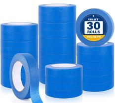 Fita de pintura NEOACT azul com 2,54 cm de largura, 30 rolos x 50 m Fita de pintura NEOACT azul com 2,54 cm de largura, 30 rolos x 50 m