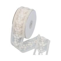 Fita De Renda Jacquard Bordada Oca Para DIY, Acessórios De Cabelo Com Laço, Fita Com Borda Floral