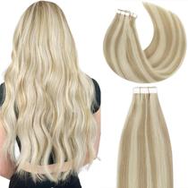 Fita de renda para extensões de cabelo em cabelo humano real 60 cm, 50 g, 20 unidades Fita de renda para extensões de cabelo em cabelo humano real 60 cm, 50 g, 20 unidades