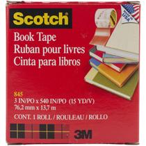 Fita de reparo de livros Scotch 8453 3 polegadas x 15 jardas transparente
