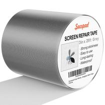 Fita de reparo de tela Secopad Grey 7,6 cm x 7,6 m Malha de fibra de vidro