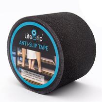 Fita de segurança antiderrapante LifeGrip Stay on Track preta 4 cm x 9 m