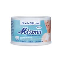 Fita de Silicone Hipoalergênica Branca 2,5 Cm x 1,5 Mt - Missner