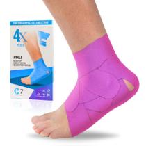 Fita de tornozelo Kinesiology M7 Sport para entorse de tornozelo (pacote com 4) rosa Fita de tornozelo Kinesiology M7 Sport para entorse de tornozelo (pacote com 4) rosa