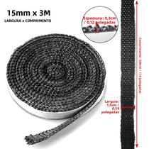 Fita De Vedação Autoadesiva De Fibra De Vidro Para Chaminé De Lareira, Preta, 2m/3m, 10mm/15mm Fita De Vedação Autoadesiva De Fibra De Vidro Para Chaminé De Lareira, Preta, 2m/3m, 10mm/15mm