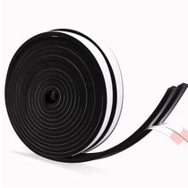 Fita de vedação de espuma 1,3 cm x 0,6 cm x 10 m preta
