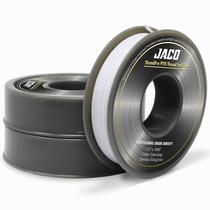 Fita de vedação de rosca JACO ThreadPro 1/2 polegada x 30 m (pacote com 3) Fita de vedação de rosca JACO ThreadPro 1/2 polegada x 30 m (pacote com 3)