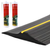 Fita de vedação Garage Threshold Seal TolanBBT de 6 m com selante de 300 ml preta