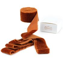 Fita de veludo DINDOSAL de cobre com 3 cm de largura para coroas de 3 m de comprimento Fita de veludo DINDOSAL de cobre com 3 cm de largura para coroas de 3 m de comprimento