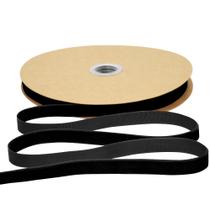 Fita de Veludo Preta Simplegoal - 0,95cm x 22,86m - Ideal para Bricolage