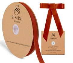Fita de veludo SIMISI 1,6 cm x 23 m Laranja queimada Fita de veludo SIMISI 1,6 cm x 23 m Laranja queimada