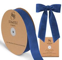 Fita de veludo SIMISI RIBBON azul royal 1,5" 25 jardas Fita de veludo SIMISI RIBBON azul royal 1,5" 25 jardas