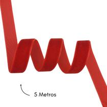 Fita de Veludo Verde Vermelha Kit Natal 5m 12mm Escolha Cor