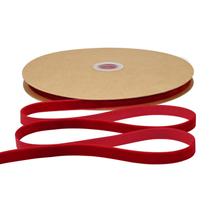 Fita de Veludo Vermelho Simplegoal - 1cm x 23m - Para Projetos de Bricolage