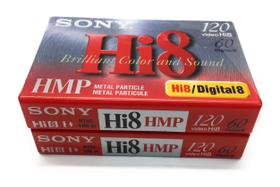 Fita de Vídeo Sony Hi8 Metal Particle 120 Min - Pacote com 2