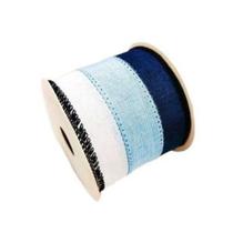 Fita Decorativa Aramada Azul E Branco FT3969 TOK - Unidade