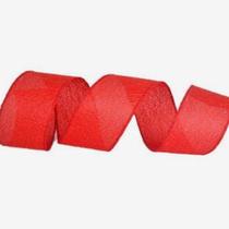 Fita Decorativa Aramada Vermelho FT4171 Tok Da Casa-Pç