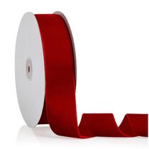 Fita decorativa Bomybaw Velvet 3,8 cm x 18,3 m vermelha