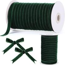 Fita decorativa Chuangdi 1cm x 55m de veludo verde Fita decorativa Chuangdi 1cm x 55m de veludo verde