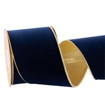Fita decorativa CSZD RIBBON Azul marinho 10m x 10cm Veludo Fita decorativa CSZD RIBBON Azul marinho 10m x 10cm Veludo