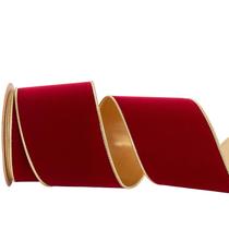 Fita decorativa CSZD RIBBON Dark Red Velvet 10Y 10m de largura 10cm Fita decorativa CSZD RIBBON Dark Red Velvet 10Y 10m de largura 10cm