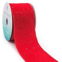 Fita decorativa CT CRAFT LLC Red Velvet Confetti 6cm x 9m Fita decorativa CT CRAFT LLC Red Velvet Confetti 6cm x 9m