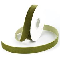 Fita decorativa de veludo DINDOSAL 1" Moss Green 9m