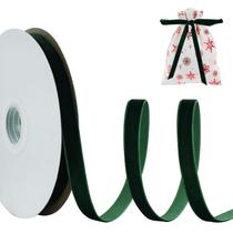 Fita Decorativa de Veludo TONIFUL 1cm x 23m Verde Natal