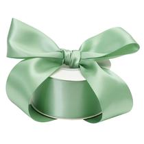 Fita decorativa DINDOSAL Sage Green Satin 5cm 23m