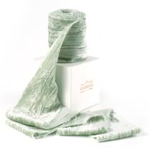 Fita decorativa DINDOSAL Sage Green Velvet 7,5cm x 2,7m