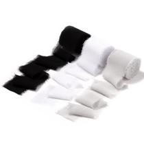 Fita decorativa DORIS HOME 5cm x 19,5m Chiffon Preto Branco Fita decorativa DORIS HOME 5cm x 19,5m Chiffon Preto Branco