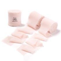 Fita decorativa DORIS HOME, chiffon rosa, 5 cm x 19 m, pacote com 3 Fita decorativa DORIS HOME, chiffon rosa, 5 cm x 19 m, pacote com 3