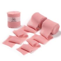 Fita decorativa DORIS HOME Dusty Rose de 5 cm x 19,5 m, pacote com 3 Fita decorativa DORIS HOME Dusty Rose de 5 cm x 19,5 m, pacote com 3