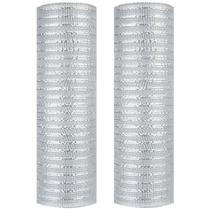 Fita decorativa ESINO Metallic Foil Mesh 26cm x 9m 2 rolos