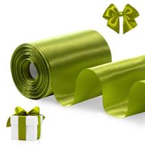 Fita decorativa FAKILO Grass Green Satin 10cm x 20m Fita decorativa FAKILO Grass Green Satin 10cm x 20m