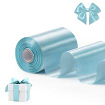 Fita decorativa FAKILO Satin 10cm x 20m Azul claro